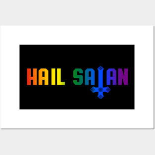 Hail Satan Rainbow | Satanic Pride LGBTQ Posters and Art